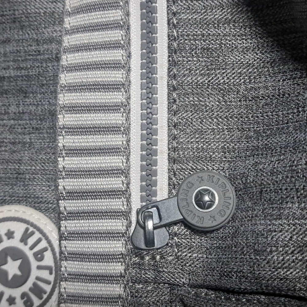 Kipling Gray Crossbody Bag. Unique.  #1      12x8 - Picture 2 of 6